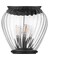 Z-Lite Davina 4 Light Outdoor Post Mounted Fixture, 12in. W x 119.25in. H, Black 5016PHBR-5011P-BK - alternate 2